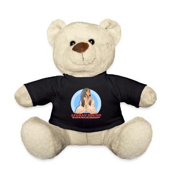 Afghan Greyhound Dog Dog Owner Gift - Teddy Bear - black - Front