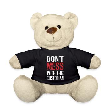 Schulverwalter Schulpersonal Hausmeister - Teddy - Schwarz - Vorne