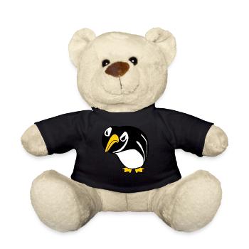 Grumpy Penguins Penguin - Teddy Bear - black - Front
