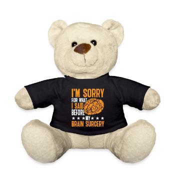 Je suis désolé pour ce que j'ai dit avant ma chirurgie cérébrale3 - Nounours - noir - Devant