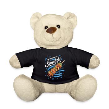 Je suis ici pour l’expérience souvlaki - Nounours - noir - Devant