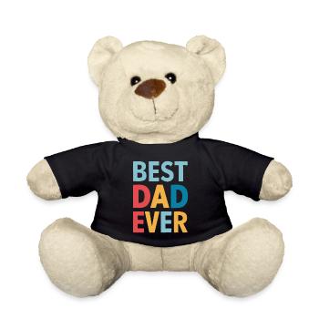 Bester Papa Aller Zeiten Farbenfroh - Teddy - Schwarz - Vorne