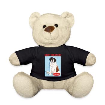 Chien Saint-Bernard Cadeau pour chien Saint-Bernard - Nounours - noir - Devant
