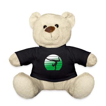 Gymnast Gymnastics Gymnastics Club Gymnastics Gymnastics - Teddy Bear - black - Front