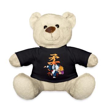 Judo children - Teddy Bear - black - Front