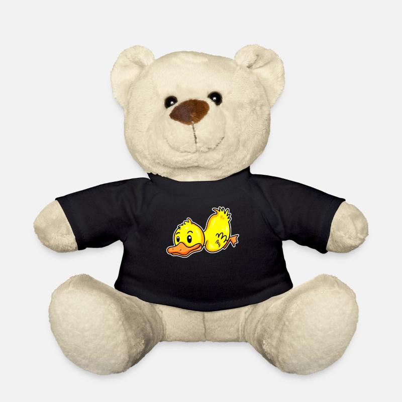 Ente - Teddy - Schwarz