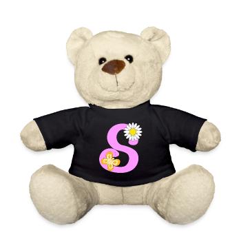 Lettre S - Nounours - noir - Devant
