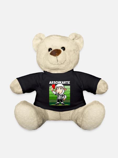 Football Fan Finale Carton Rouge Faute Drôle - Nounours - noir