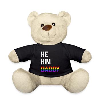 He Him Daddy - Teddy - Schwarz - Vorne