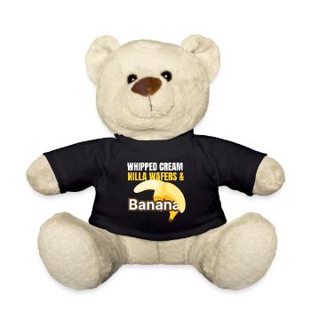 Crème fouettée Nilla et gaufrette au four banane - Nounours - noir - Devant