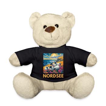 North Sea Sheep Northern Germany Lower Saxony - Teddy Bear - black - Front