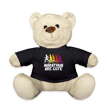 Les marathons sont mignons pour l’ultramarathon - Nounours - noir - Devant