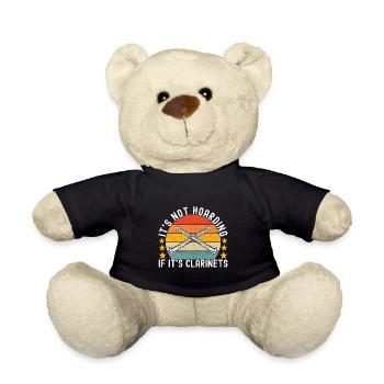 Klarinette Blasinstrument Klarinettenspieler - Teddy - Schwarz - Vorne