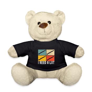 Klarinette Blasinstrument Klarinettenspieler - Teddy - Schwarz - Vorne