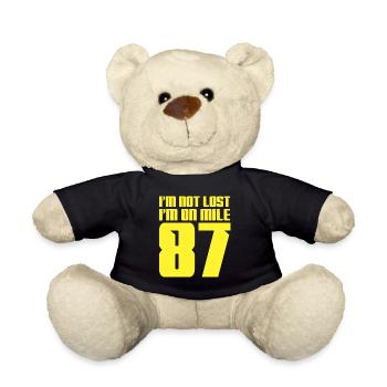I'm Not Lost I'm On Mile 87 Marathon - Teddy Bear - black - Front