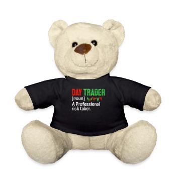 Day Trader Funny Definition Candlestick - Teddy Bear - black - Front