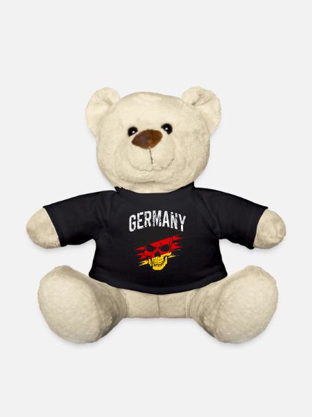 Deutschland Deutscher Deutsch GER Almanya Alemania - Teddy - Schwarz