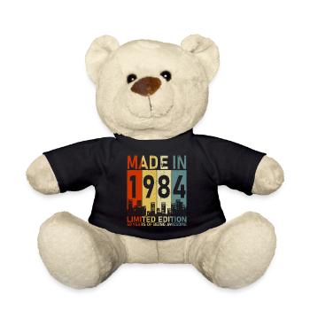 Anniversaire de 1984 : cadeau rétro légendaire - Nounours - noir - Devant