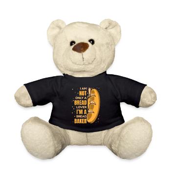 Not Only A Bread Lover Bread Maker Bread Dough - Teddy Bear - black - Front