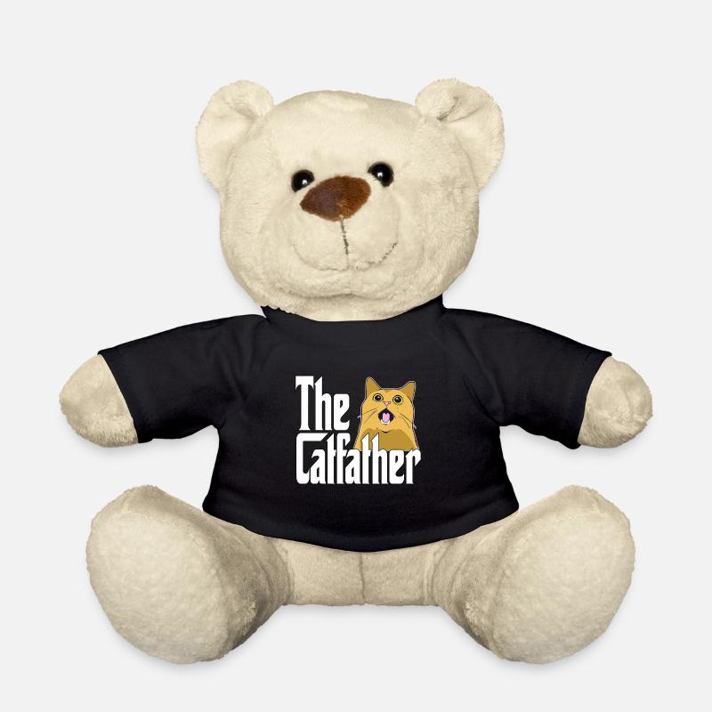 Cat Dad The Catfather Crazy Cat Father Kitty Daddy - Teddy - Schwarz