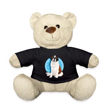 Chien Saint-Bernard Chien Saint-Bernard Cadeau - Nounours - noir - Devant