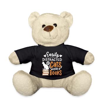 Katzen und Buchliebhaber - Teddy - Schwarz - Vorne