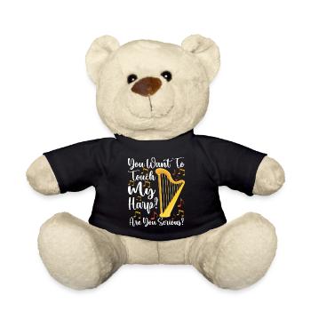 Harfe Design Für Harfenspieler - Teddy - Schwarz - Vorne
