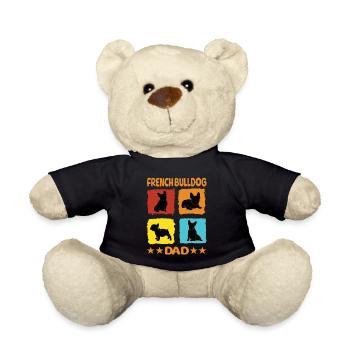 French Bulldog Dad - Teddy Bear - black - Front