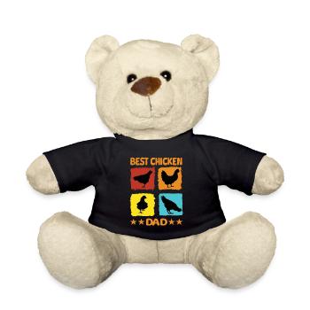 Best Chicken Dad - Teddy Bear - black - Front