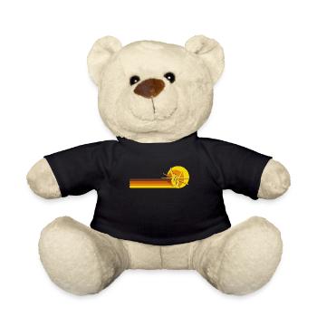 Schlagzeug Drummer Musiker Vintage 70er 80er - Teddy - Schwarz - Vorne