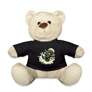 Fallender Leprechaun (Irischer Kobold) - Teddy - Schwarz - Vorne