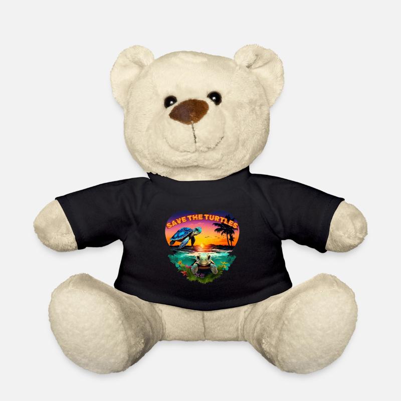 SAUVEZ LES TORTUES - Nounours - noir