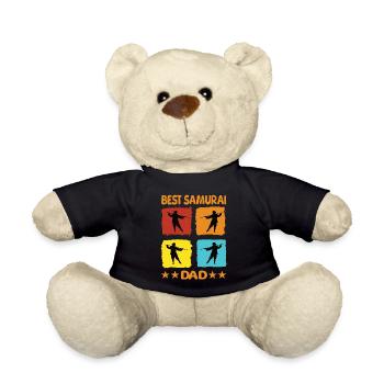 Best Samurai Dad - Teddy - Schwarz - Vorne