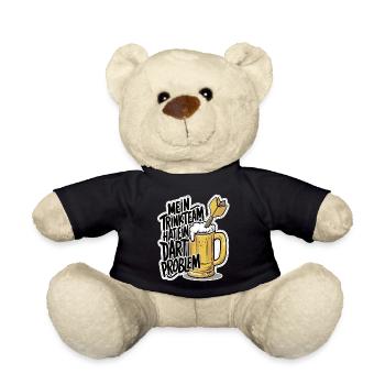 Mein Trinkteam Hat Ein Dart Problem - Teddy - Schwarz - Vorne