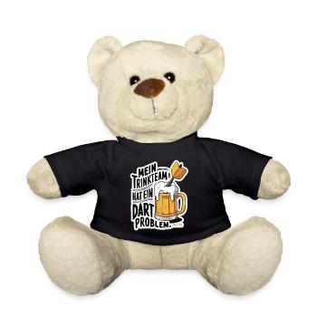 Mein Trinkteam Hat Ein Dart Problem - Teddy - Schwarz - Vorne