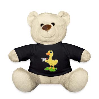Duck Megaphone - Teddy Bear - black - Front