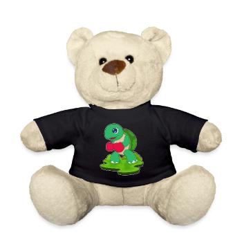 Turtle Boxer Boxing Gloves Boxing - Teddy Bear - black - Front