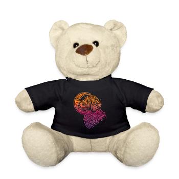 Golden Doodle Stammes Moon Phases - Teddy - Schwarz - Vorne
