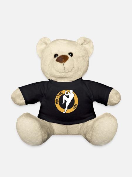 Combattant de Muay Thai Muay Thai Girl - Nounours - noir