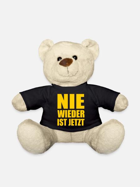 Nie wieder ist jetzt - Teddy - Schwarz