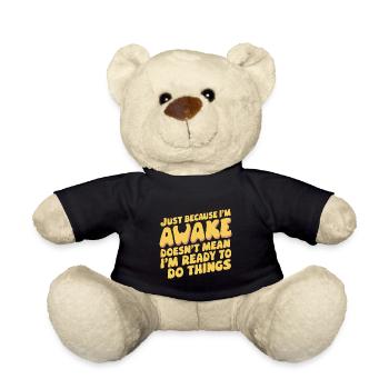 Ce n’est pas parce que je suis éveillé que je suis prêt 18 - Nounours - noir - Devant