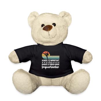 School is important but Karate is much more import - Teddy - Schwarz - Vorne