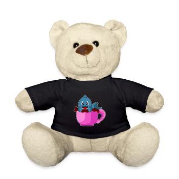Dolphin Coffee Mug - Teddy Bear - black - Front