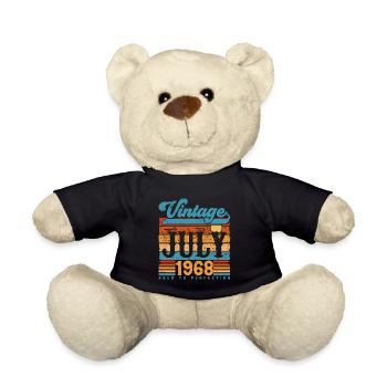 Juli 1968, Juli 1968 Geburtstagsgeschenk. - Teddy - Schwarz - Vorne