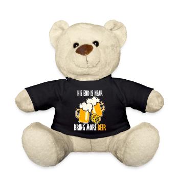 Groom Best Man Groomsmen Bride Beer - Teddy - Schwarz - Vorne