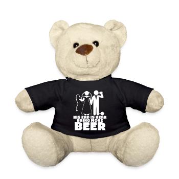 Groom Bride Beer Best Man Groomsmen - Teddy - Schwarz - Vorne
