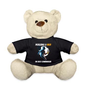 Pickleball & Beer The Best Combination - Teddy Bear - black - Front