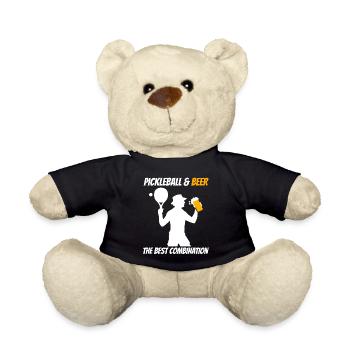 Pickleball & Beer The Best Combination - Teddy Bear - black - Front