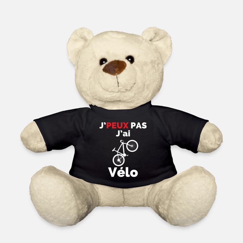 J'Peux pas j'ai vélo - Nounours - noir