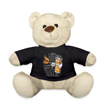 Mein Trinkteam Hat Ein Dart Problem - Teddy - Schwarz - Vorne